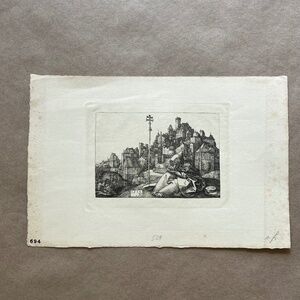 Antique Albrecht Durer St Anthony Fine Art Print